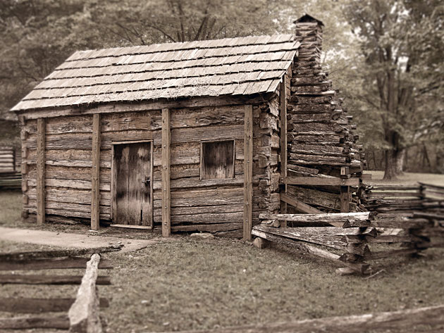 Abe Lincoln's Childhood Home Circa Early 1800s
