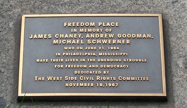 Freedom Place Memorial Plaque 1967