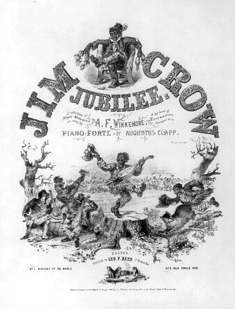 Jim Crow Sheet Music Cover 1847