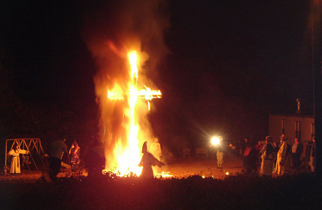 The Burning of the Cross at Ku Klux Klan Rally