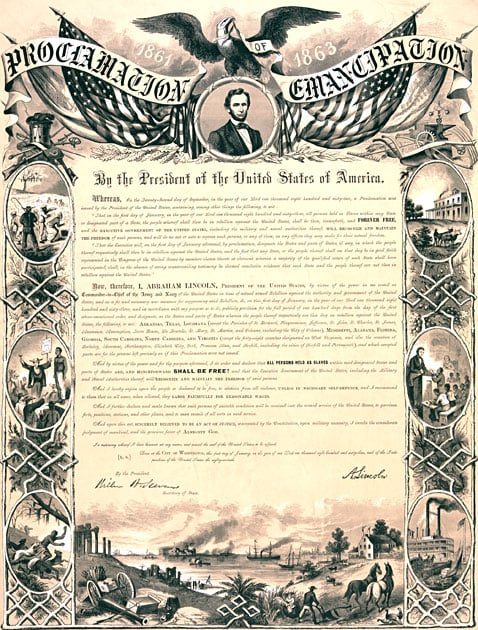 The Emancipation Proclamation January 1, 1863
