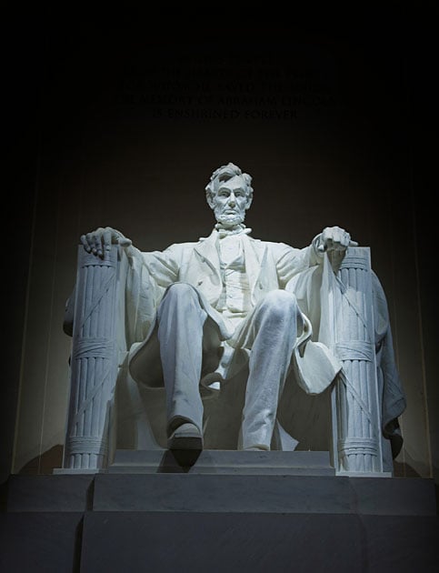 The Lincoln Memorial in Washington D.C.