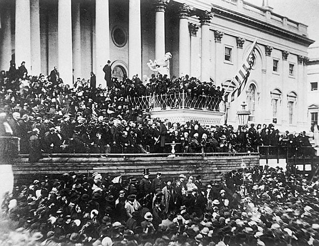 Thousands Gather at Lincoln’s Second Inaugural Address on March 4,1865