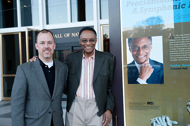 Ramsey Lewis and the Kennedy Center Director of Jazz Programming Kevin Struthers