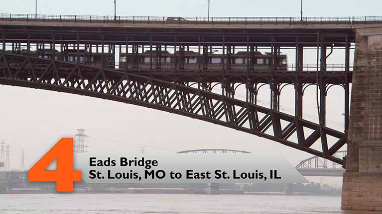 Eads Bridge, St. Louis, MO to East St. Louis, IL