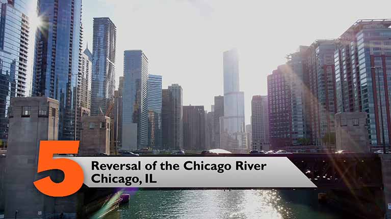 Reversal of the Chicago River, Chicago, IL