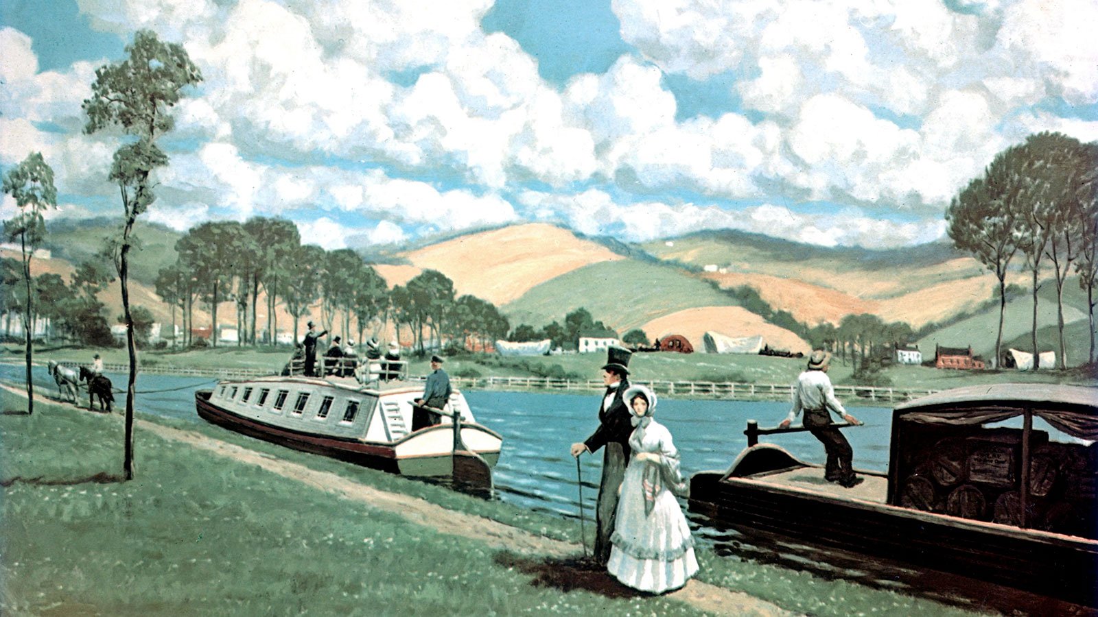 Erie Canal painting