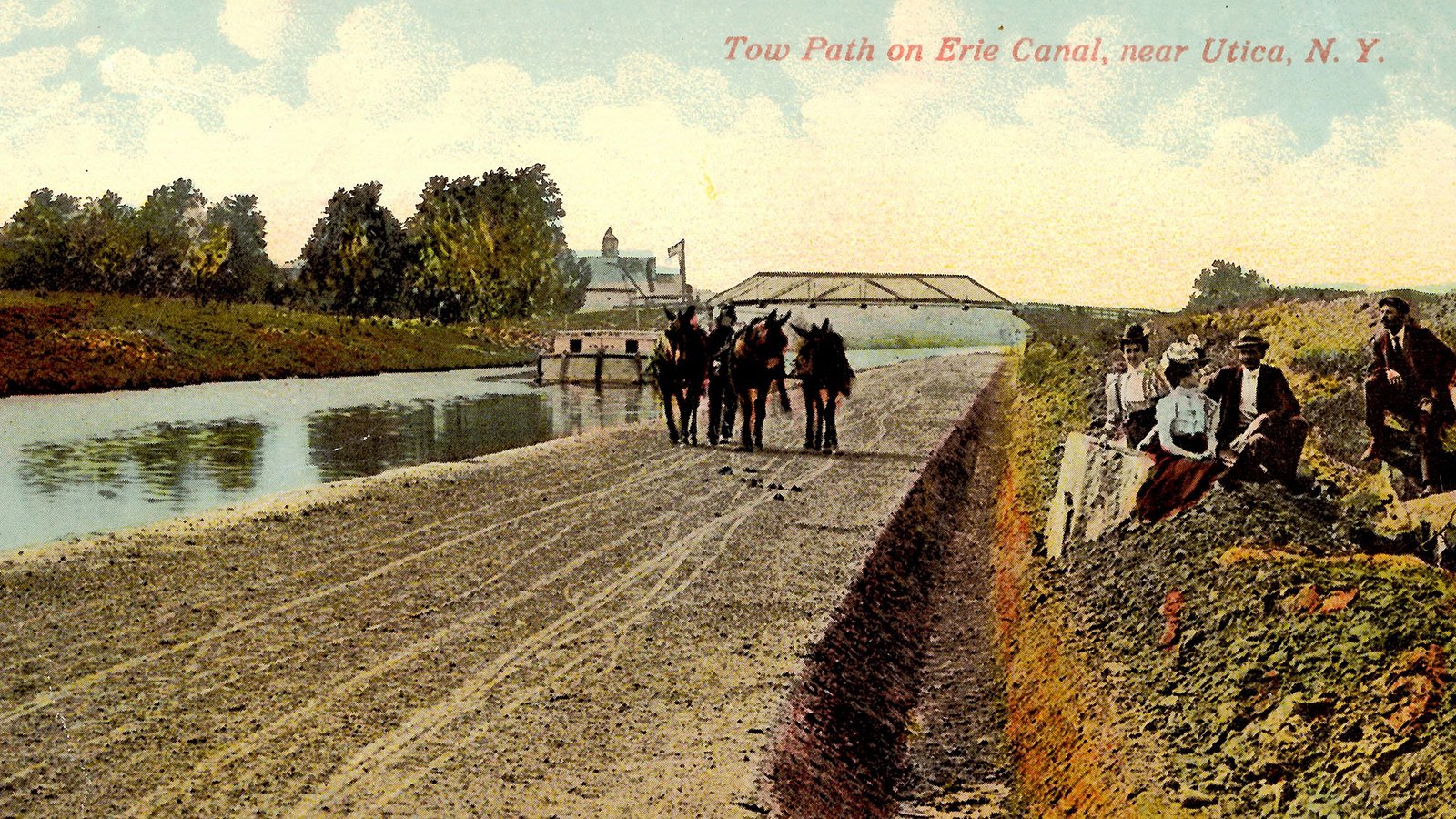 Towpath on Erie Canal, near Utica, N.Y.