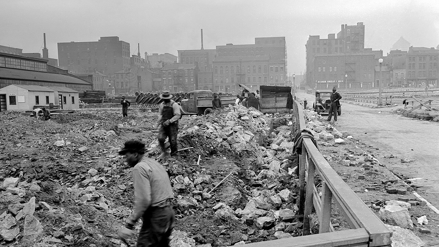 Demolition in St. Louis, 1941