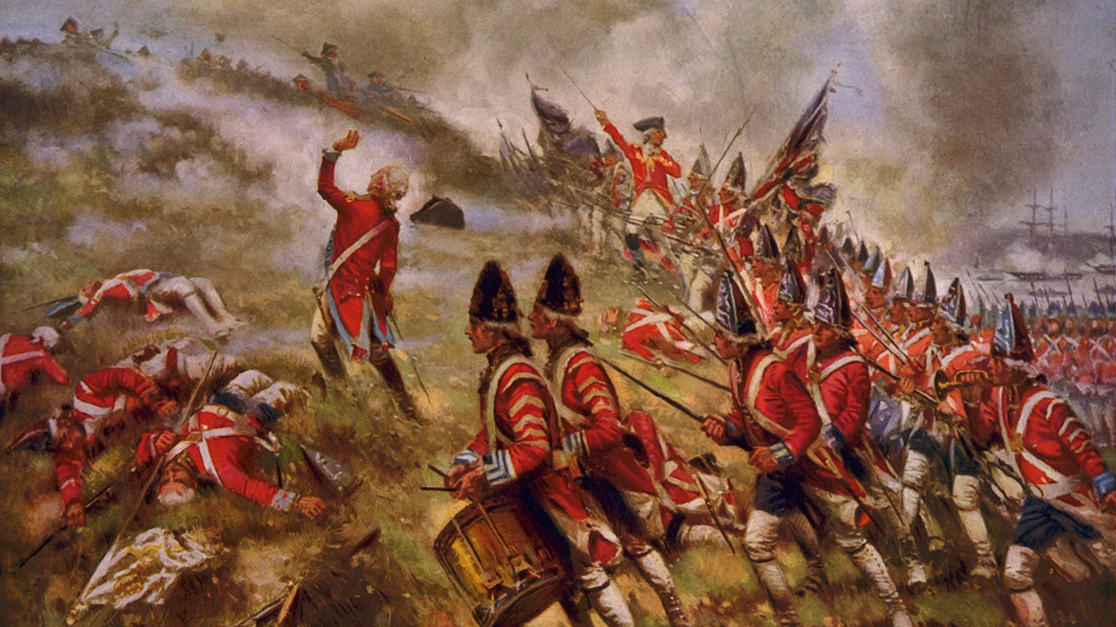 Battle of Bunker Hill, painted by E. Percy Moran