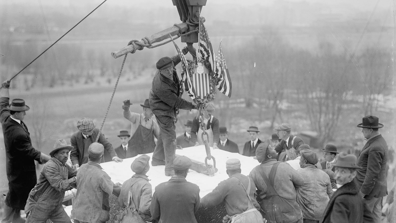 laying of the cornerstone for the Lincoln Memorial