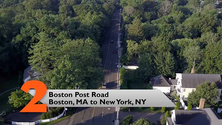 Boston Post Road, Boston, MA to New York, NY