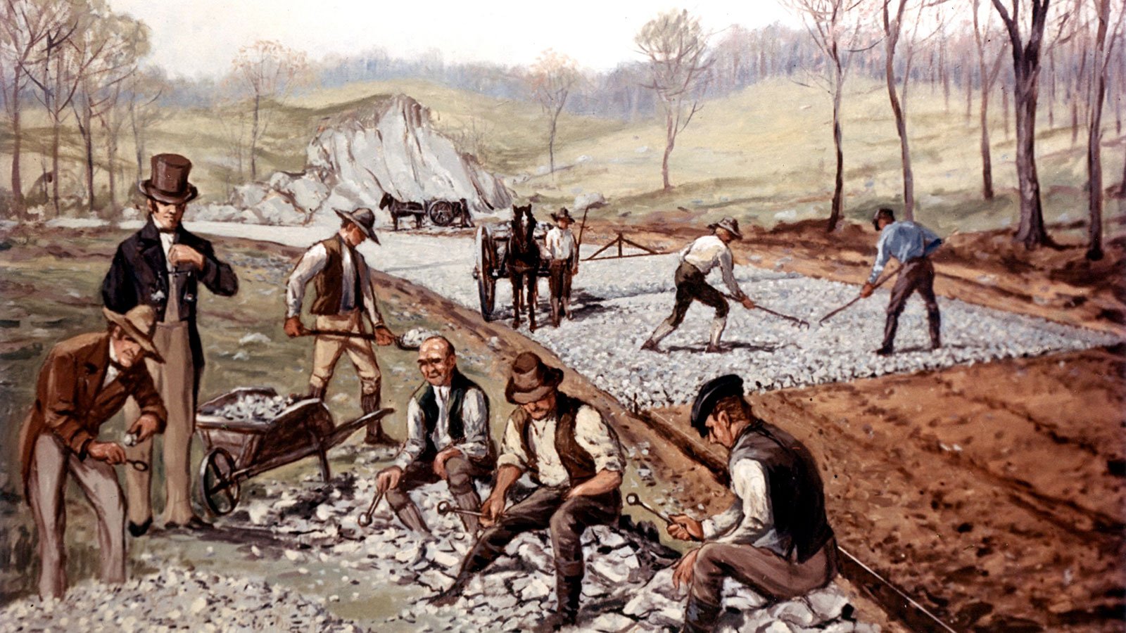 1823 – First American Macadam Road