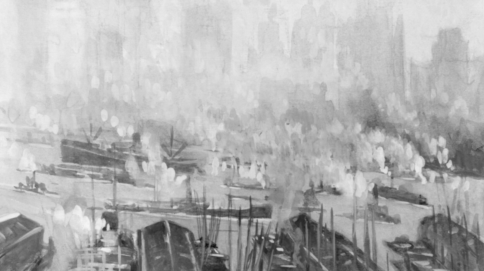 painting of Brooklyn Harbor