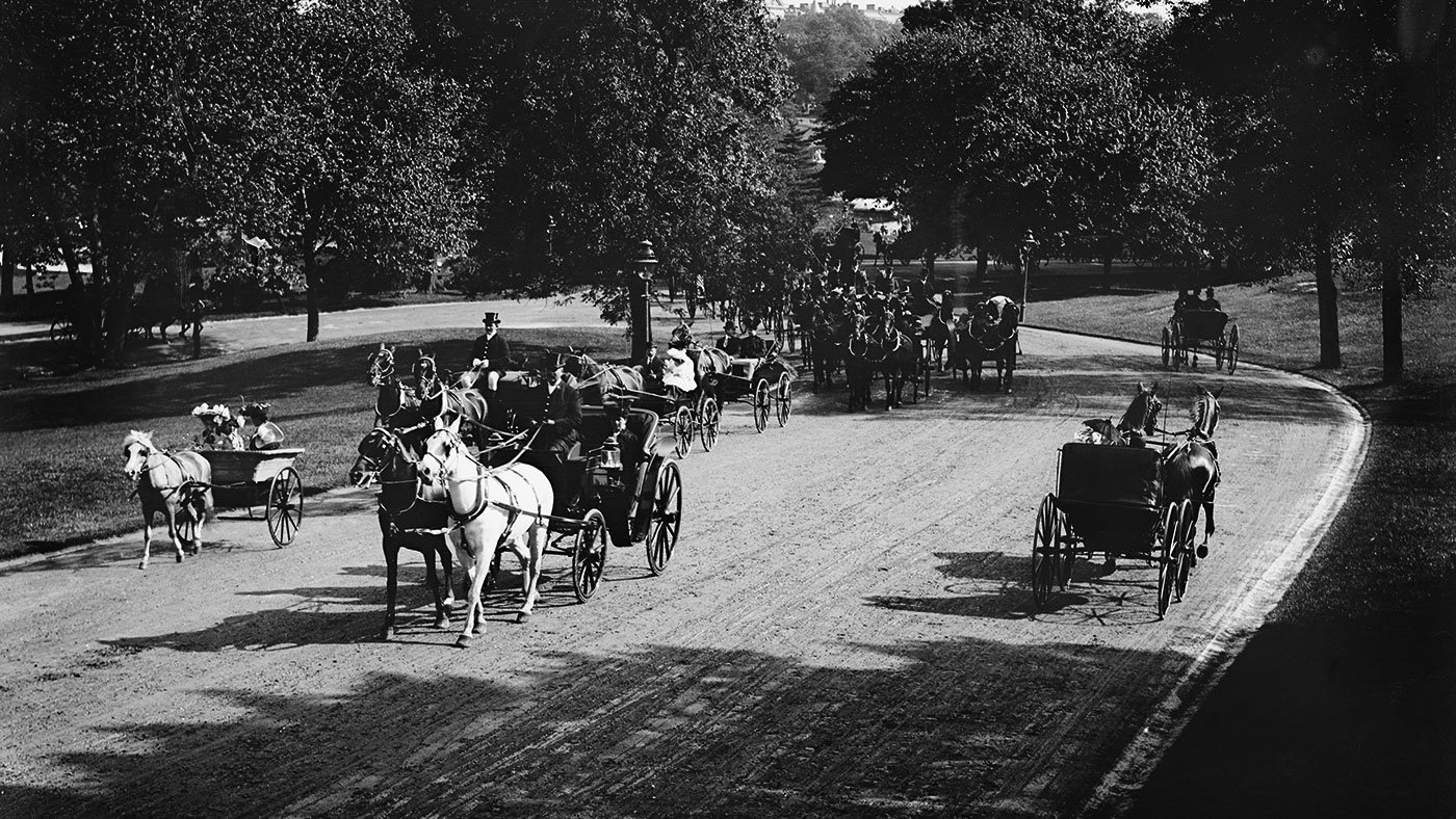 An Afternoon Procession on the Driveway, Central Park, New York