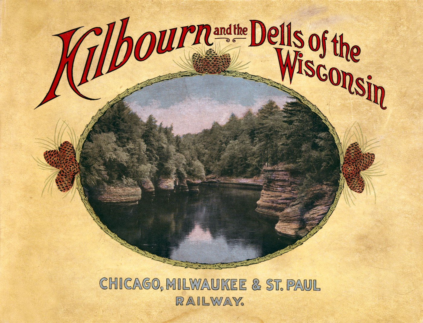 Advertisement for the Chicago, Milwaukee, & St. Paul Railway, circa 1906