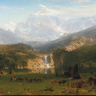 “The Rocky Mountain, Lander’s Peak” by Albert Bierstadt, 1863. Credit: The Metropolitan Museum of Art, New York