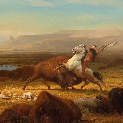 “The Last of the Buffalo” by Albert Bierstadt, 1888. Credit: Courtesy National Gallery of Art, Washington, DC