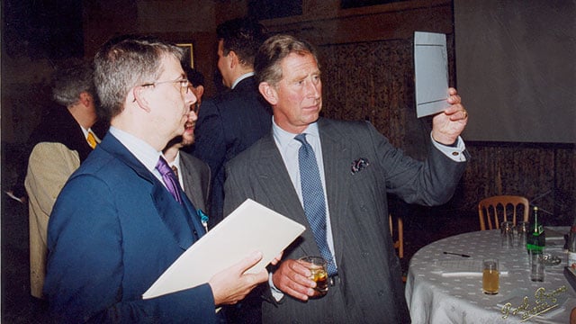 Pier Carlo Bontempi with Prince Charles