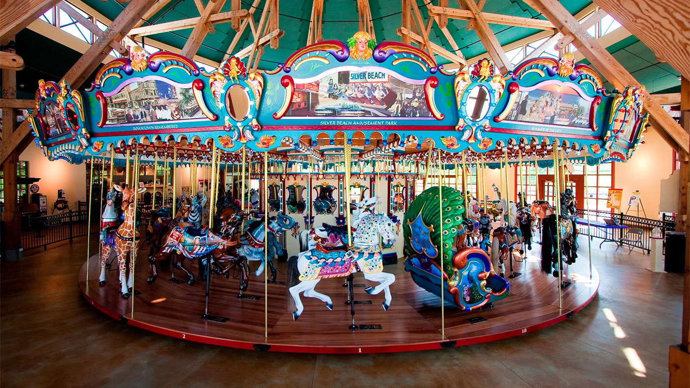 Silver Beach carousel in St. Joseph, Michigan