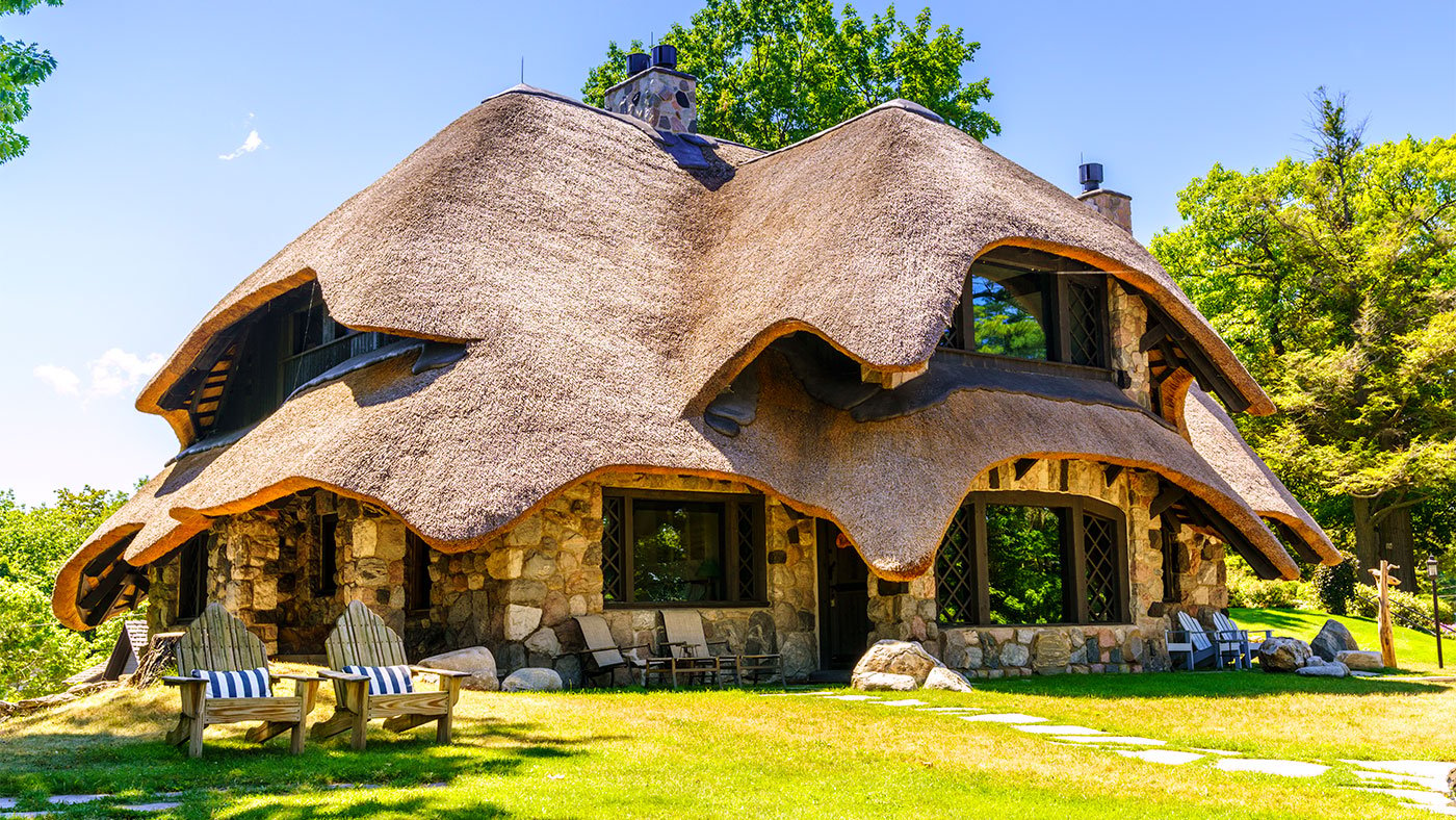 A 'hobbit home' in Charlevoix, Michigan