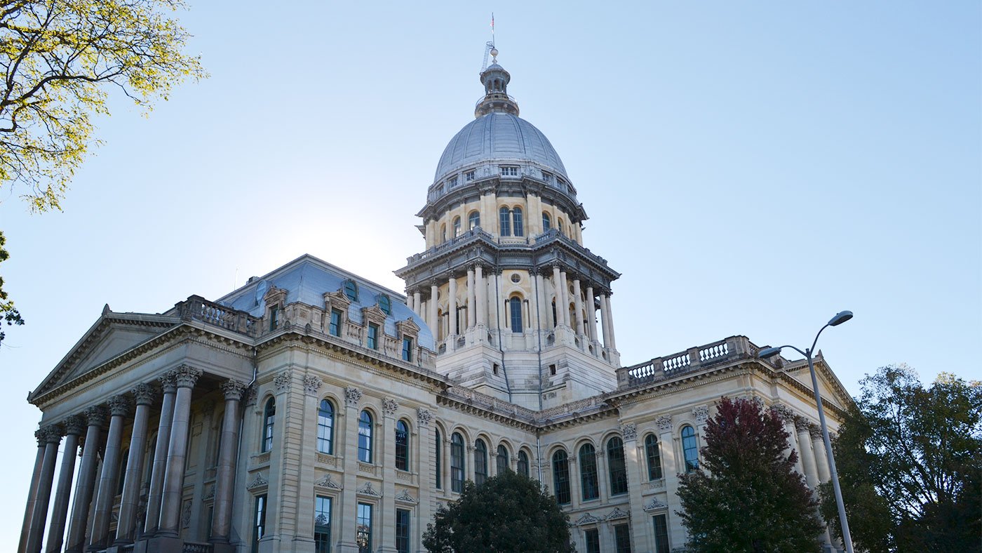 The Illinois State Capitol building