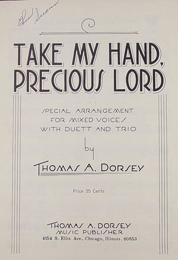 Title page of 'Take My Hand, Precious Lord'