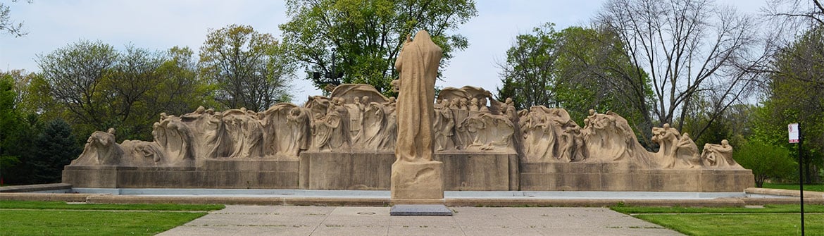 Lorado Taft's Fountain of Time sculpture