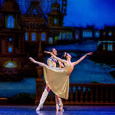 Victoria Jaiani and Miguel Blanco in the grand pas de deux (Photo by Cheryl Mann)