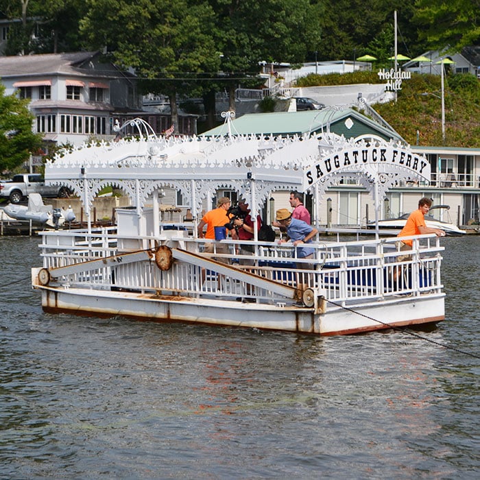 Saugatuck Chain Ferry on the water