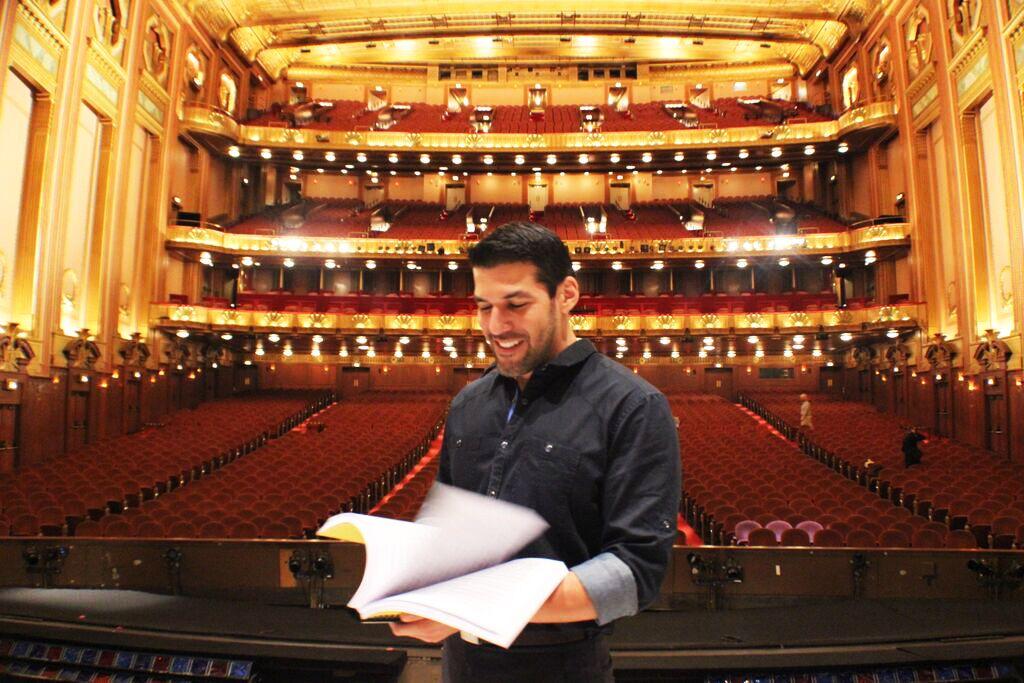 Composer Jimmy López at Lyric Opera of Chicago.