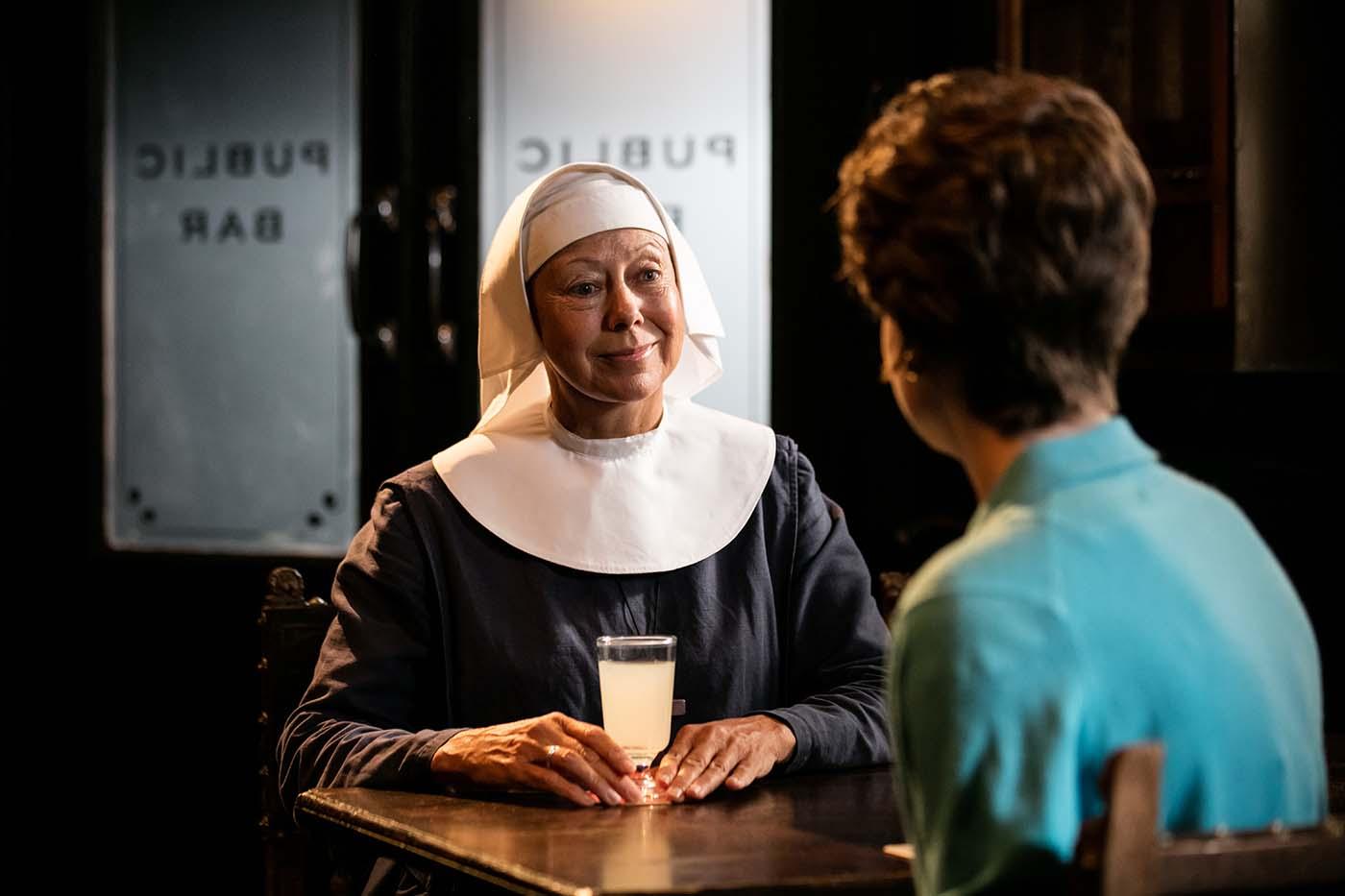 Jenny Agutter as Sister Julienne, Jennifer Kirby as Valerie Dyer in 'Call the Midwife.' Photo: Neal Street Productions 2016