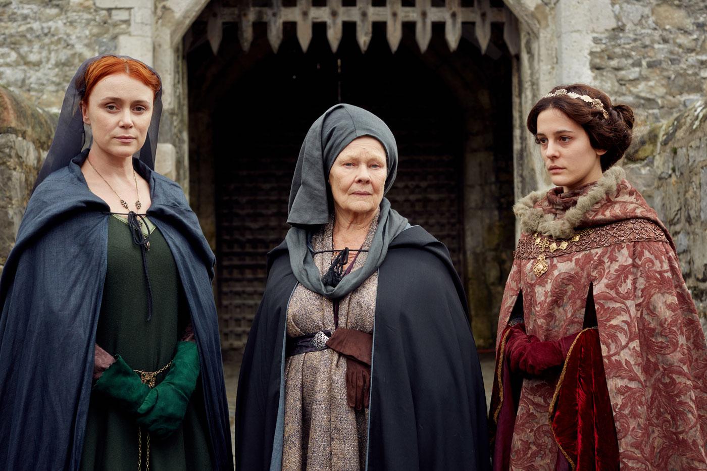 Keeley Hawes, Judi Dench, and Phoebe Fox in 'The Hollow Crown.' Photo: Robert Viglasky © 2015 Carnival Film & Television Ltd