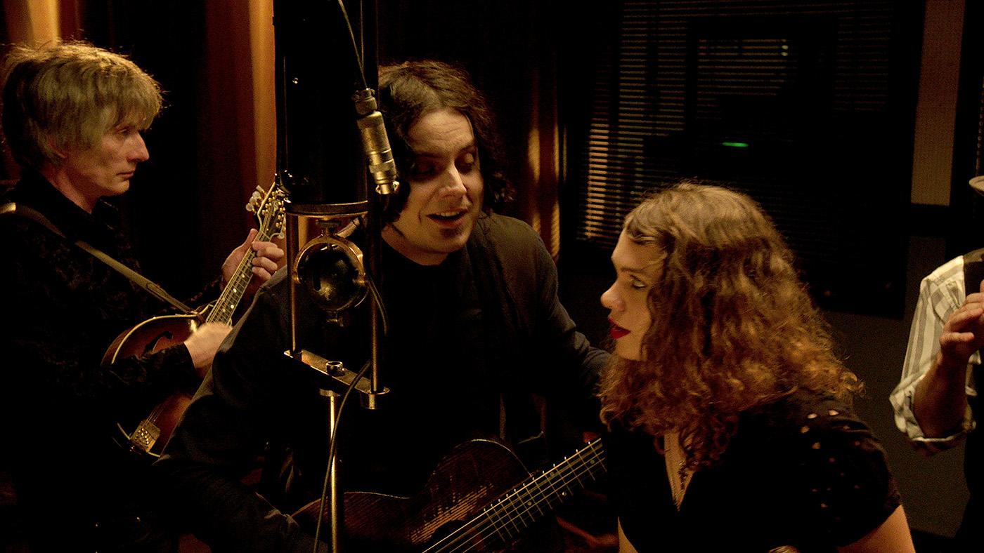 Jack White recording on an old Western Electric machine for 'The American Epic Sessions.' Photo: ©2017 Lo-­‐Max Records Ltd.