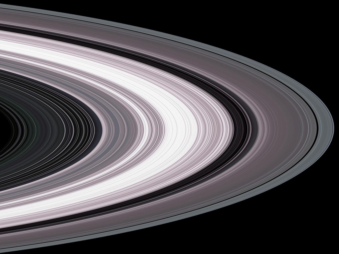 Saturn's rings. Image: Courtesy NASA