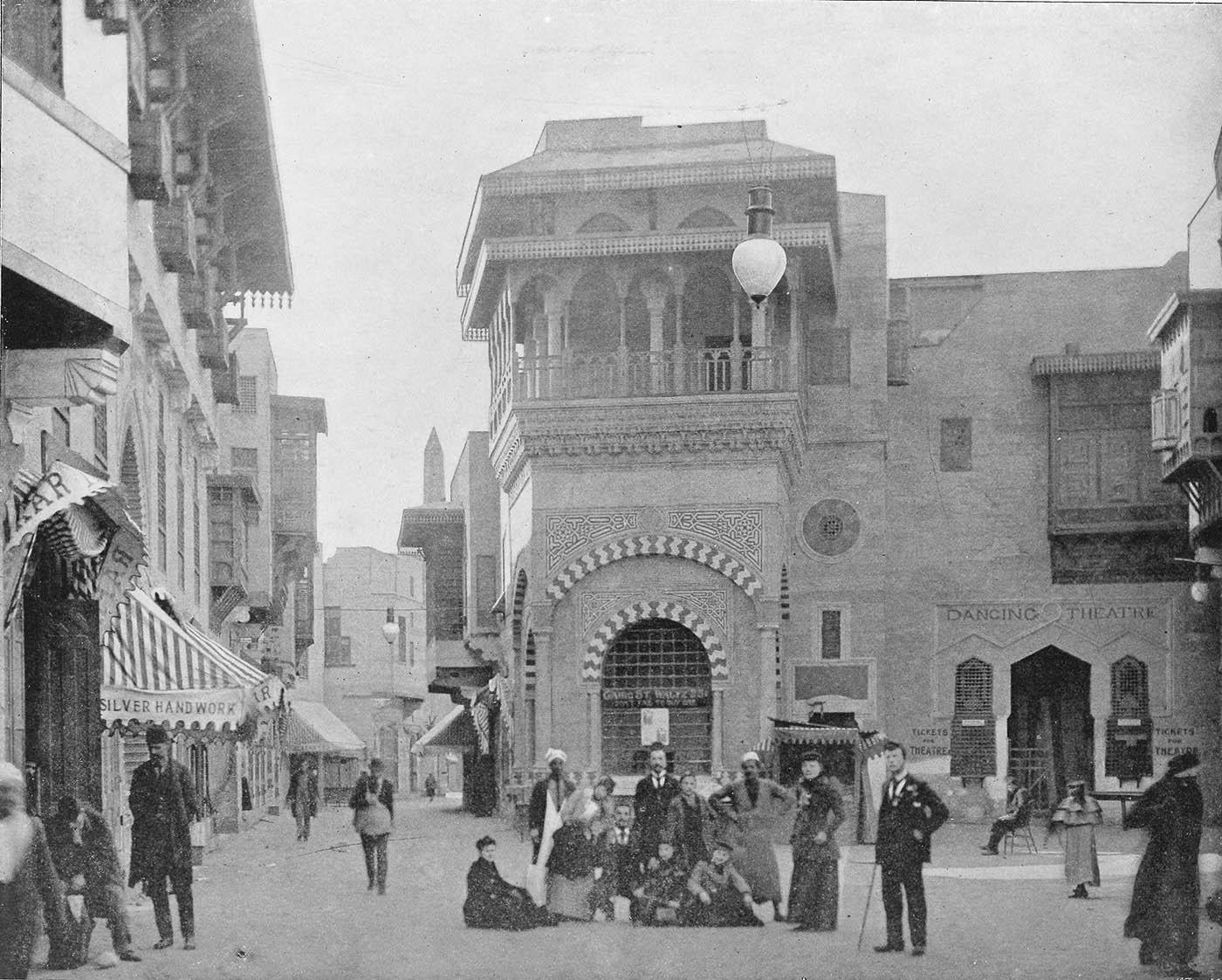 The "Streets of Cairo" on the Midway at the 1893 World's Columbian Exposition in Chicago