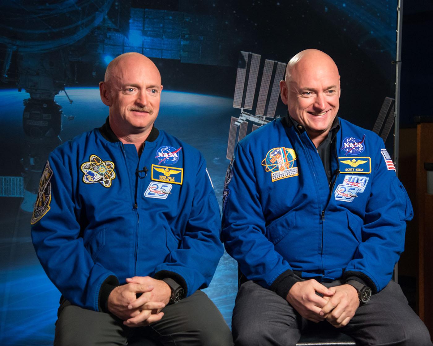 Astronauts and twins Scott and Mark Kelly. Photo: Courtesy NASA