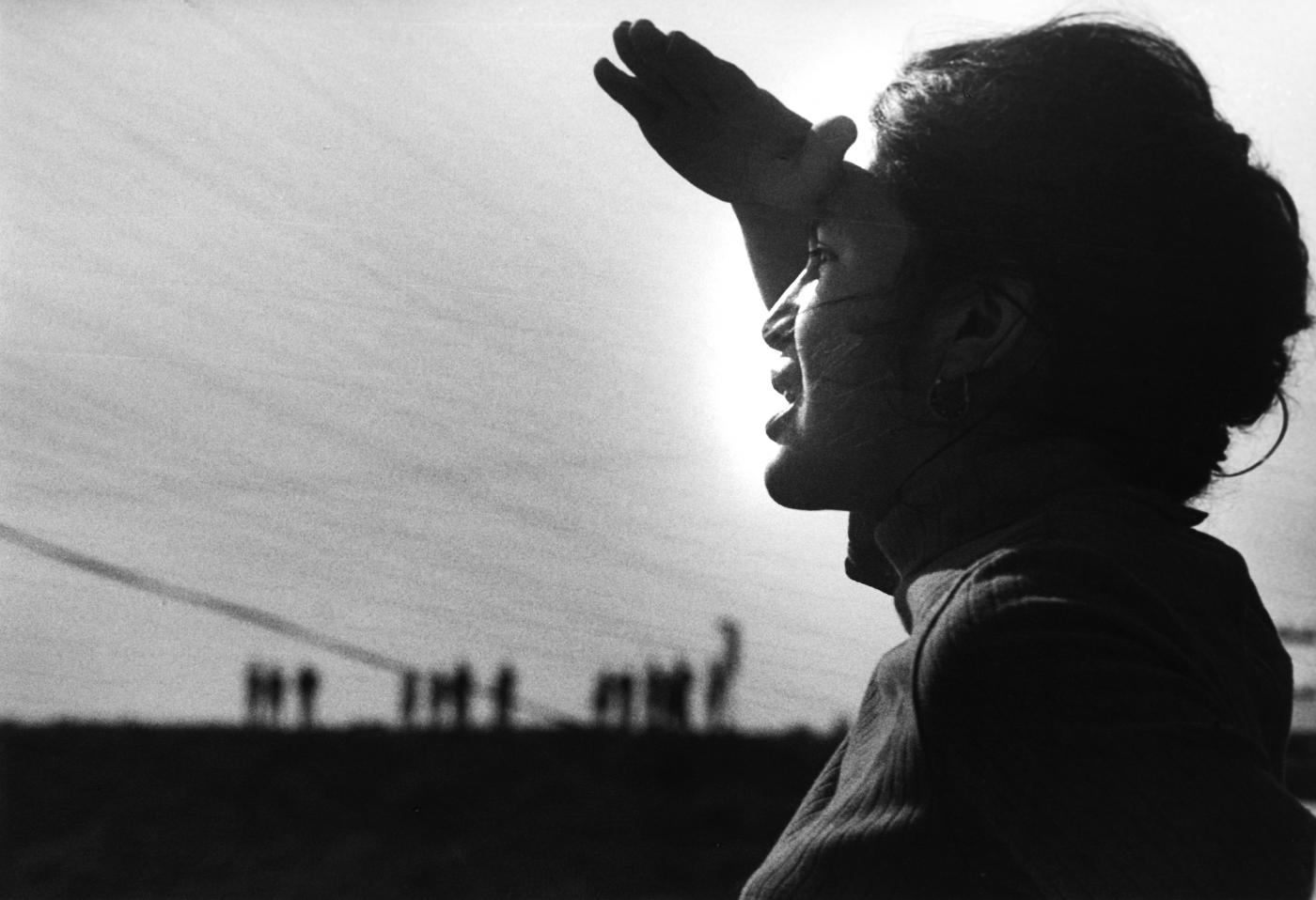 Dolores Huerta at the Delano Strike in 1966. Photo: Jon Lewis, courtesy of LeRoy Chatfield