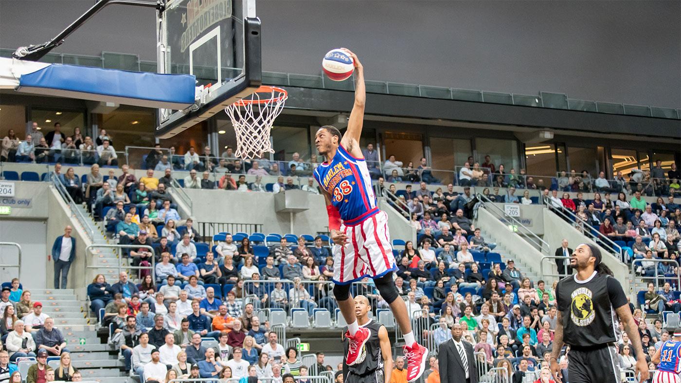 The Harlem Globetrotters in 2017 in Germany