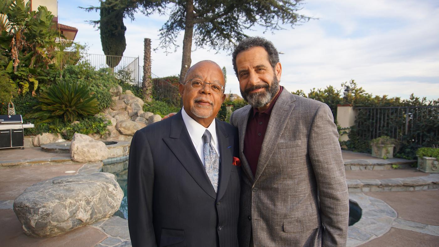 Henry Louis Gates, Jr. with Tony Shalhoub on 'Finding Your Roots.' Photo: McGee Media