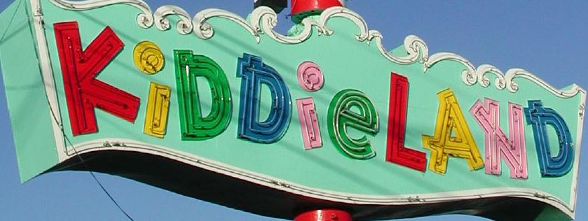 The Melrose Park Kiddieland sign. Photo: Wikimedia Commons/S Jones