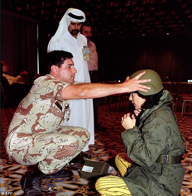 Christiane Amanpour during the Gulf War