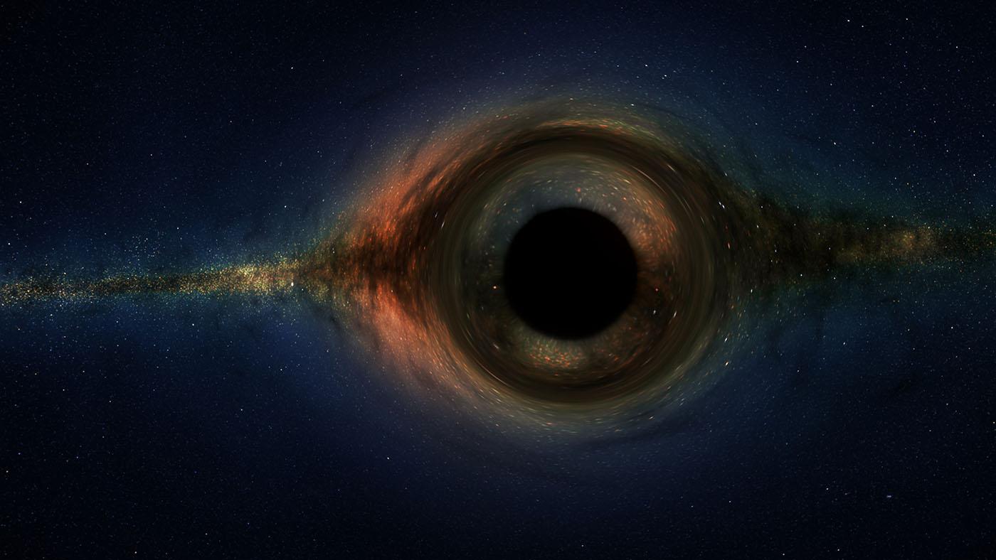 An illustration of a black hole. Image: Courtesy WGBH