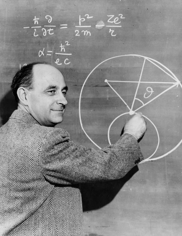 The legendary physicist Enrico Fermi, nicknamed "Pope" for his supposed infallibility. (Photo courtesy of University of Chicago)