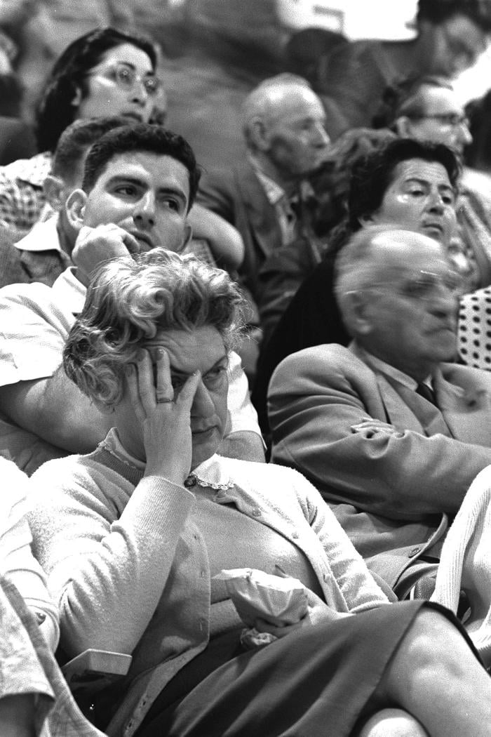 Spectators at Adolf Eichmann's trial, 1961. (Government Press Office)