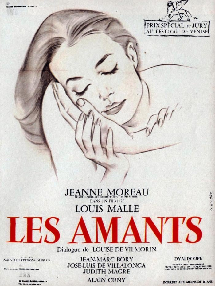 The poster for Louis Malle's Les Amants