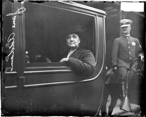 Jane Addams, the founder of Hull House, in 1915.