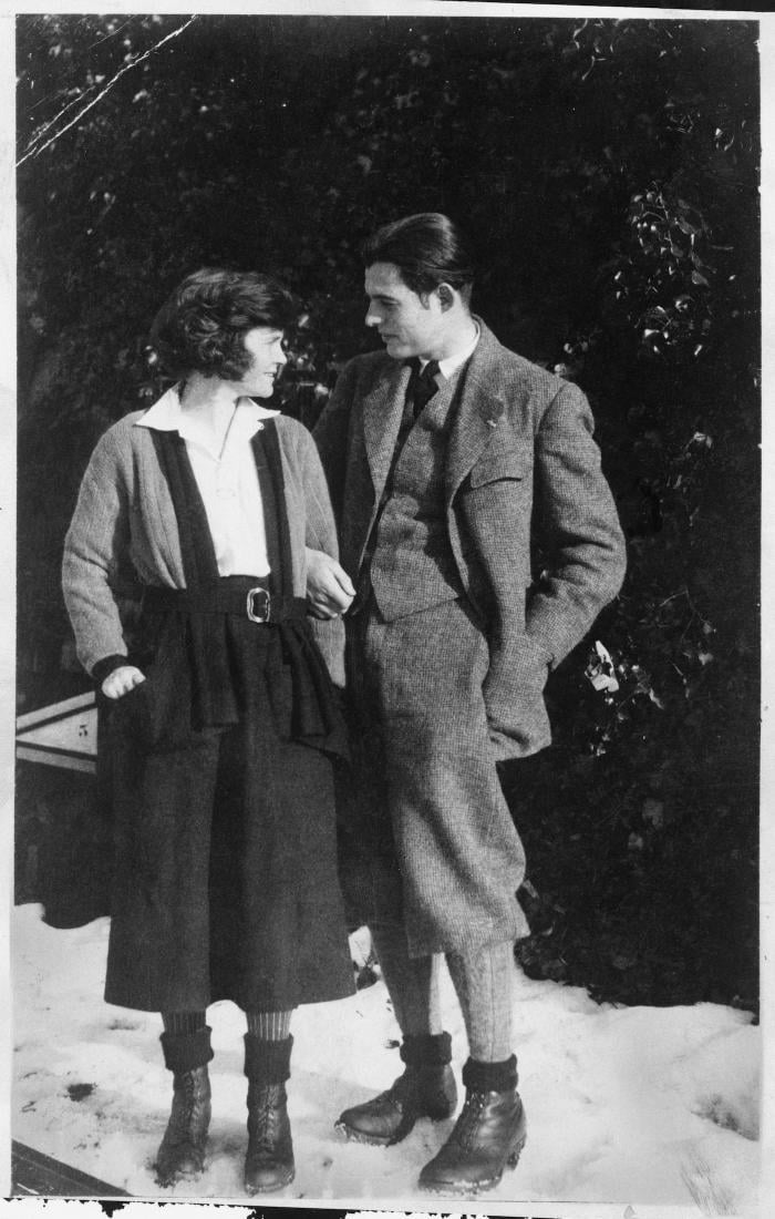 Ernest Hemingway and first wife, Hadley Richardson, in Chamby, Switzerland, 1922. Image: Ernest Hemingway Collection. John F. Kennedy Presidential Library and Museum, Boston