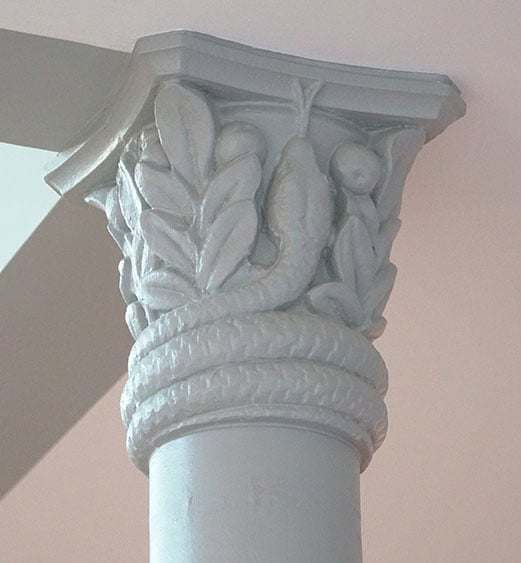 Tops of some columns at ADAM Architecture