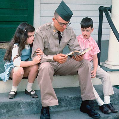 American soldier with his siblings before leaving for Vietnam. 1965. Photo: The Crocker Family